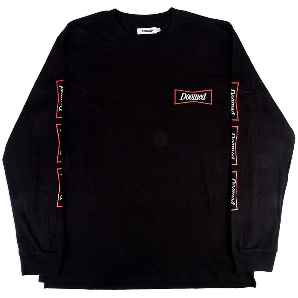 Doomed Wud Beiser Long Sleeve T-Shirt - Black