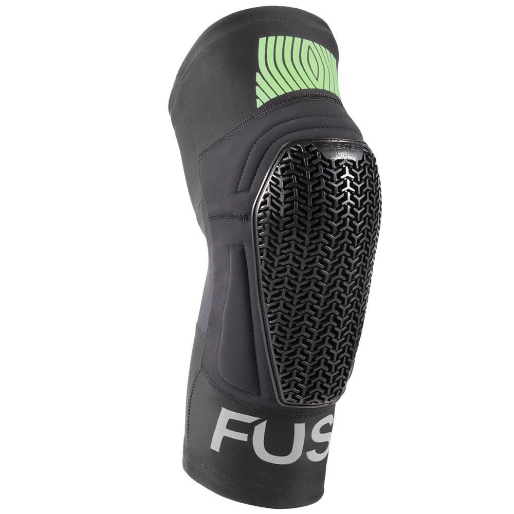 Fuse Omega Pocket Knee Protection Pads - Black/ Neon Yellow