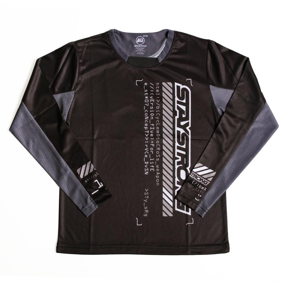 Stay Strong V5 Youth Race Jersey - Black