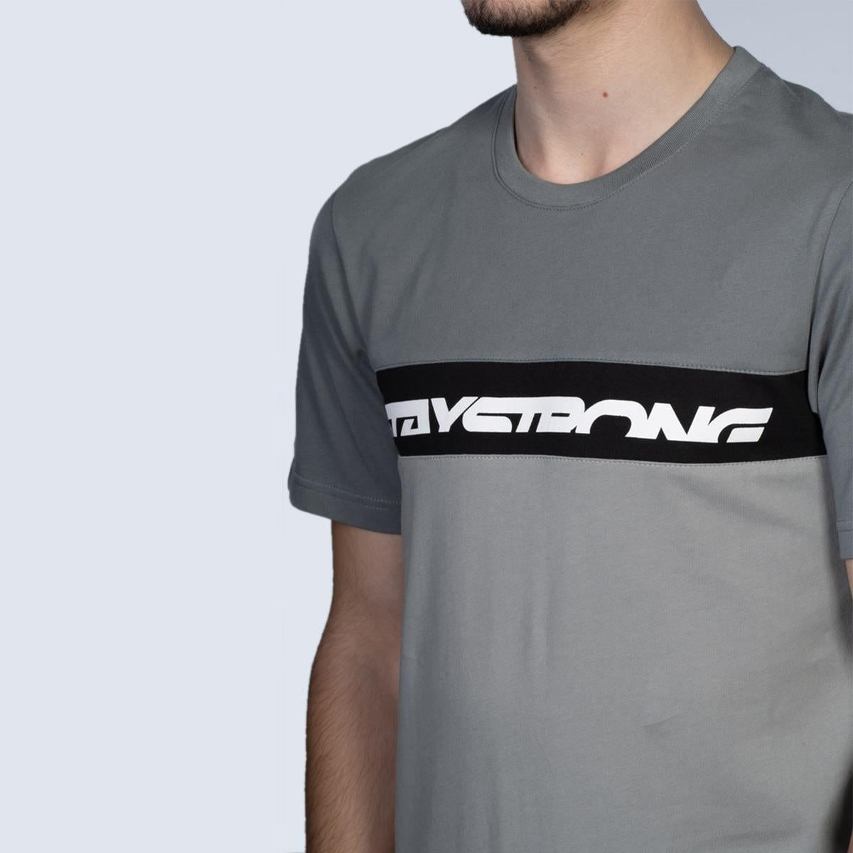 Stay Strong Cut Off T-Shirt - Black/Grey