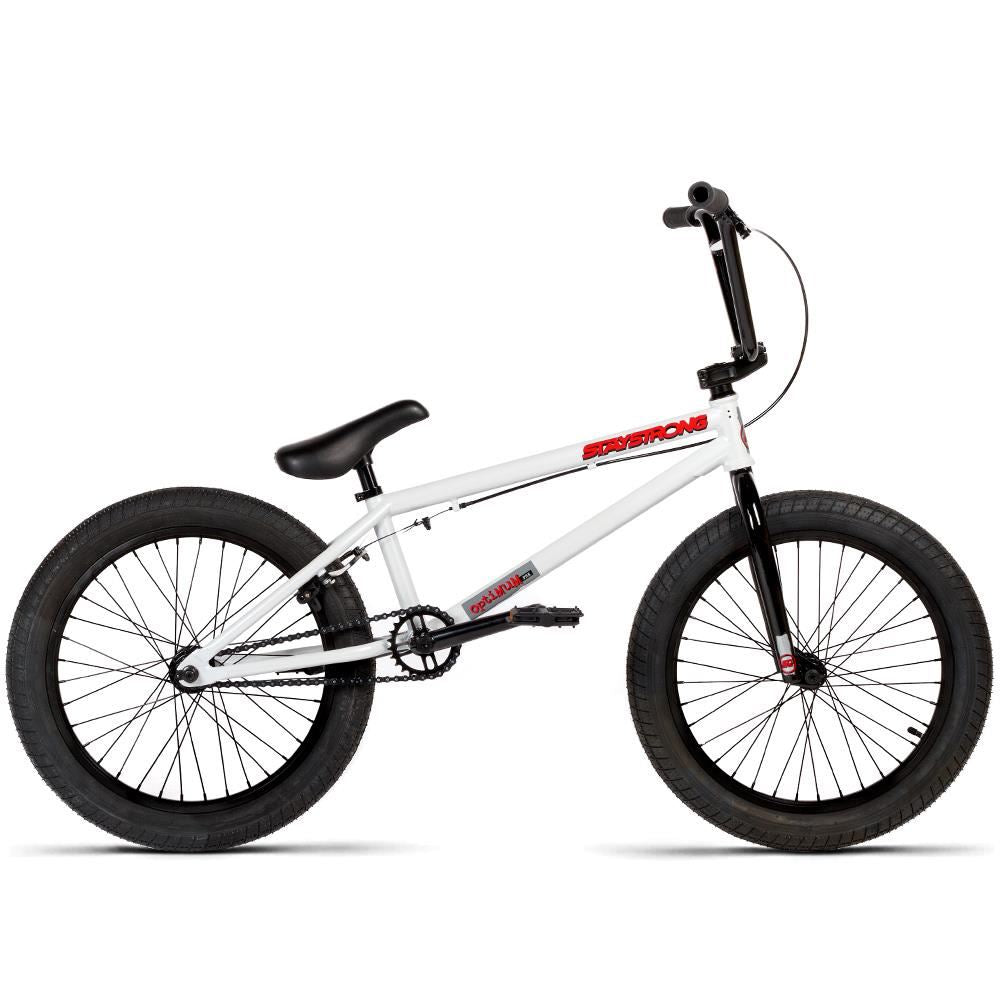 Scratch & Dent Grade B - Stay Strong Optimum PRK BMX Bike - Gloss Metallic White