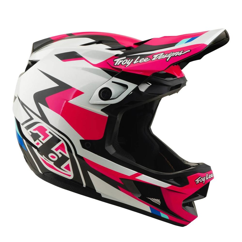 Troy Lee D4 Polyacrylite MIPS Race Helmet - Roamer Magenta