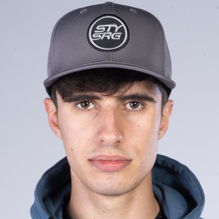 Stay Strong Icon Perf Snapback - Grey