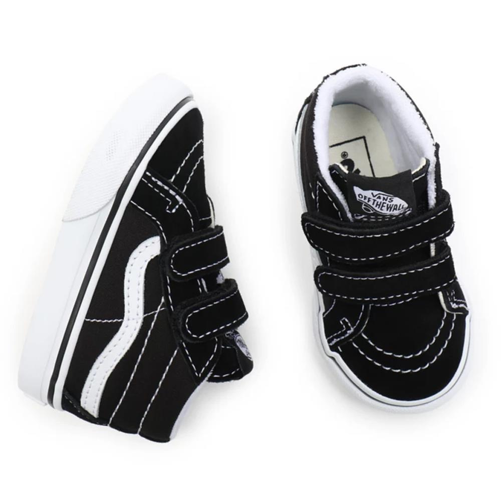 Vans Niño Sk8-Mid Reedición V gancho y bucle Zapatillas - Negro