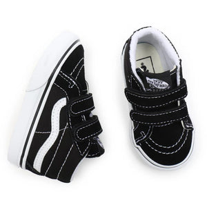 Vans Toddler Sk8-Mid Reissue V Hook and Loop Shoes - Black