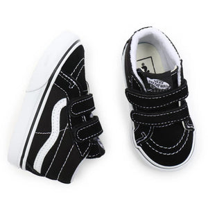 Vans Toddler Sk8-Mid Riemettere a gancio e loop Scarpe - Nero