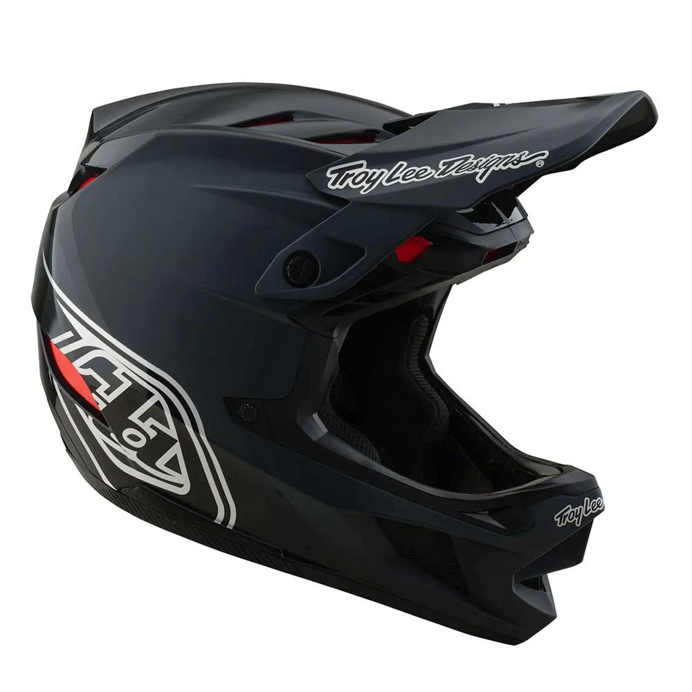Troy Lee D4 Polyacrylate MIPS Race Helmet - Shadow Black