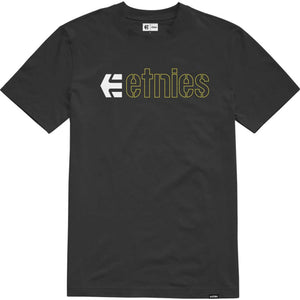 Etnies Kids Ecorp T-Shirt - Black/White/Yellow