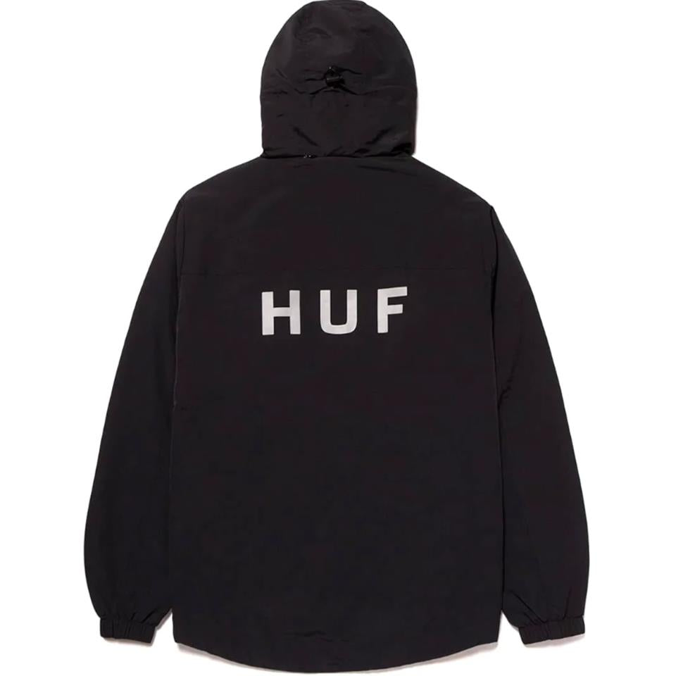 Huf Essentials Zip Standard Shell Jacket- Negro