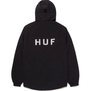 Huf Essentials Zip Standard Shell Jacket- Negro