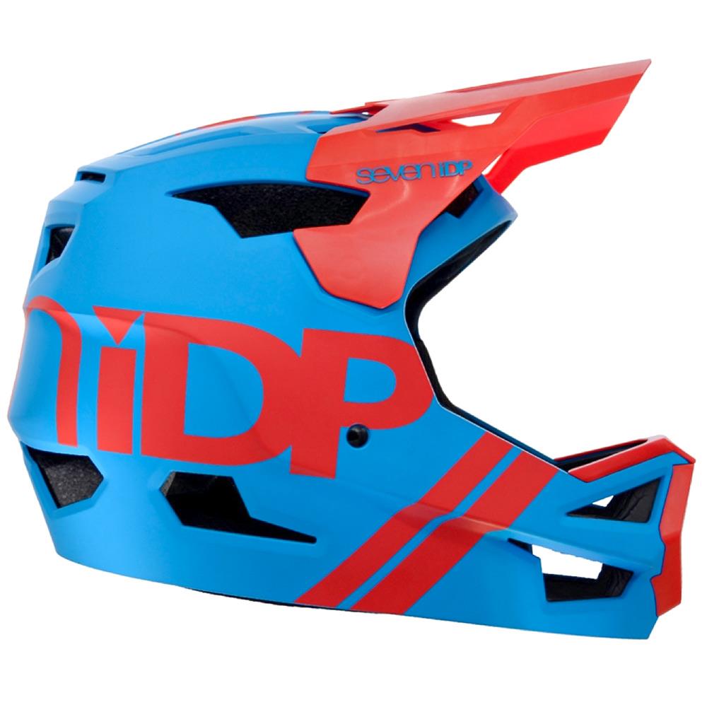 Seven iDP Progetto 23 ABS Casco da gara - Matt Electric Blue/Gloss Thunder Rosso