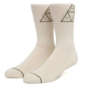 Huf Triple Triangle Crew Sock - Natural