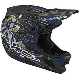 Troy Lee D4 Carbon Race Helmet - Limited Edition Blue Eyeball