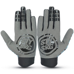 Stay Strong Sketch Gloves - Black/Teal