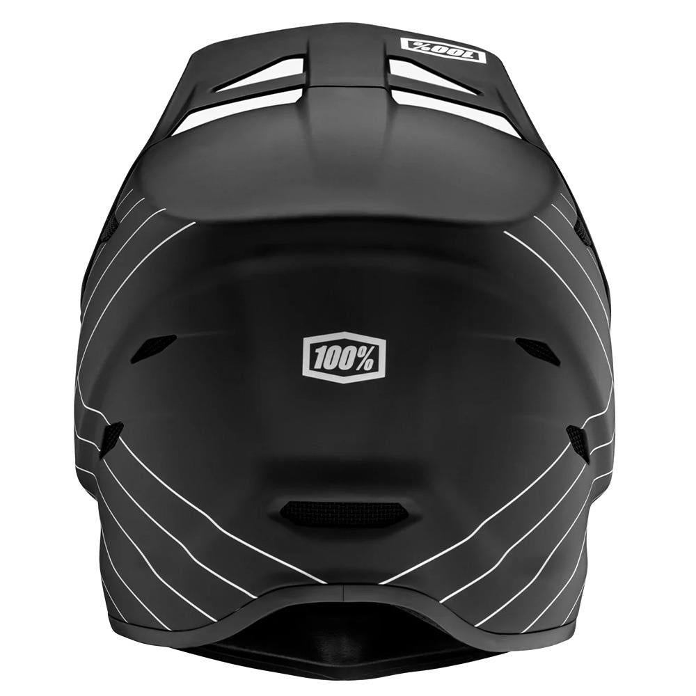 100% de casco de carrera juvenil de estado 100% - Essential Black