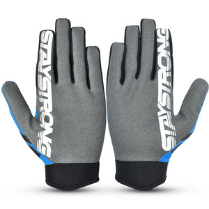 Stay Strong Chev Stripe Youth Gloves - Teal