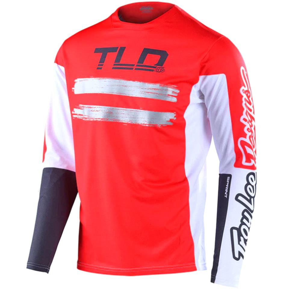 Troy Lee diseña marcador de sprint Junior Jersey de carrera - Red/Charcoal