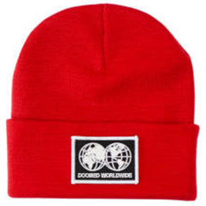 Doomed Globe Beanie - Red