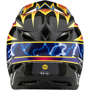 Troy Lee D4 Carbon Race Helm - Blitz/Schwarz