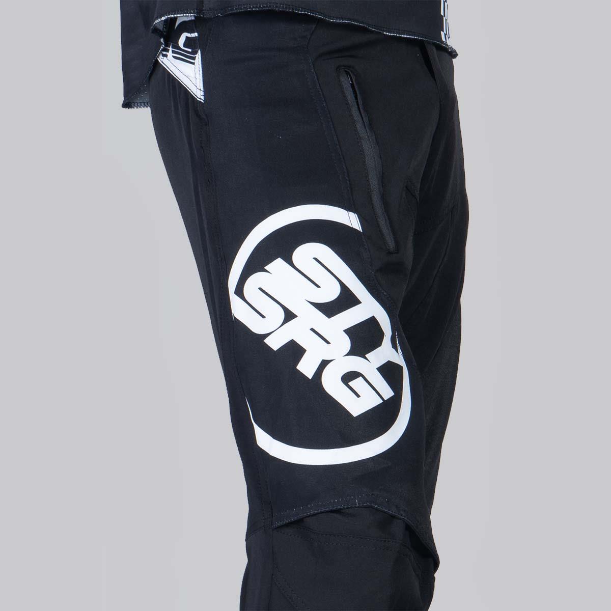 Stay Strong Pantalones de carrera V1 - Negro/Blanco