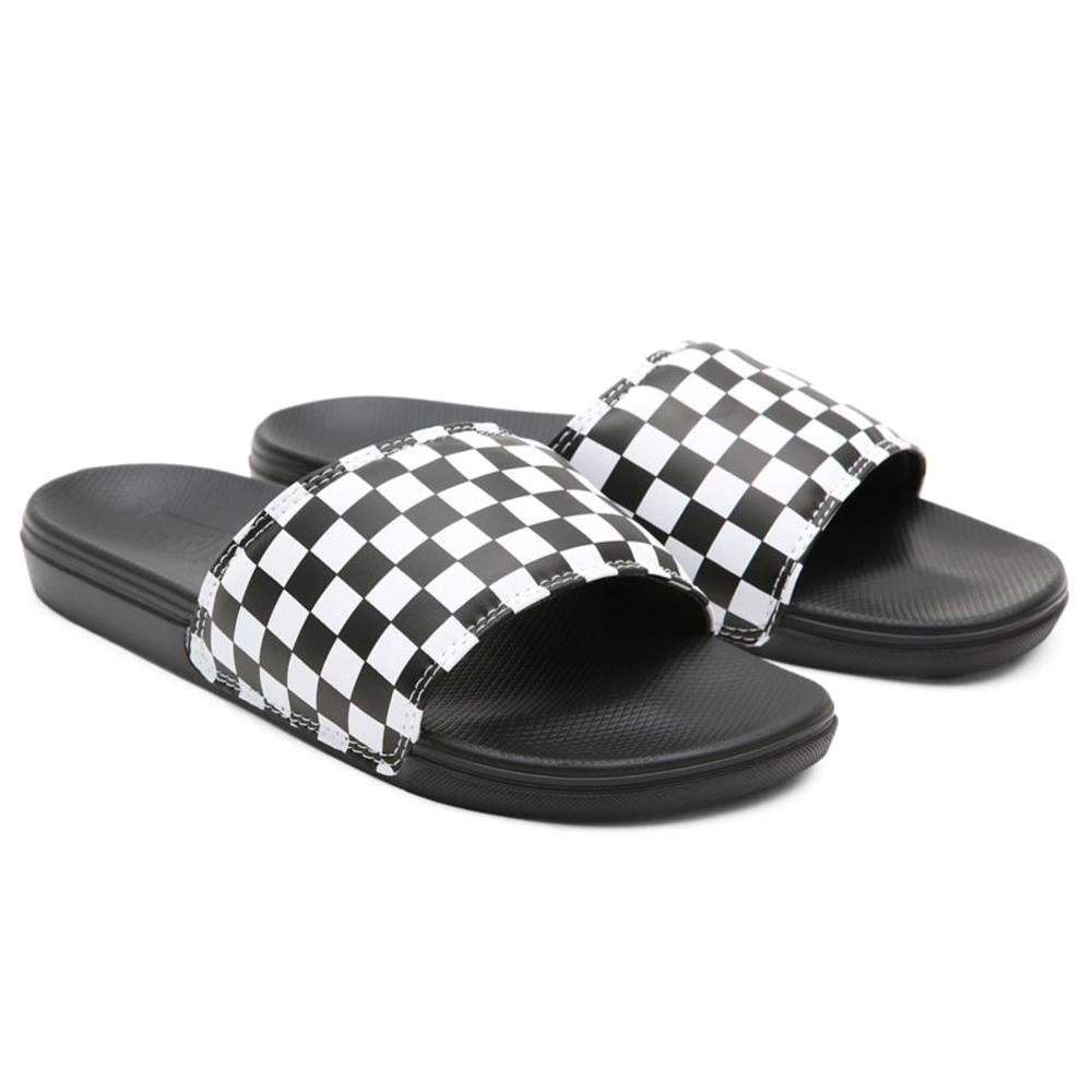Vans La Costa Slide-On - (Checkerboard) True White/Black