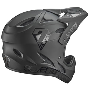 Seven iDP Casque de course de jeunesse M1 - Matt Black / Gloss Black