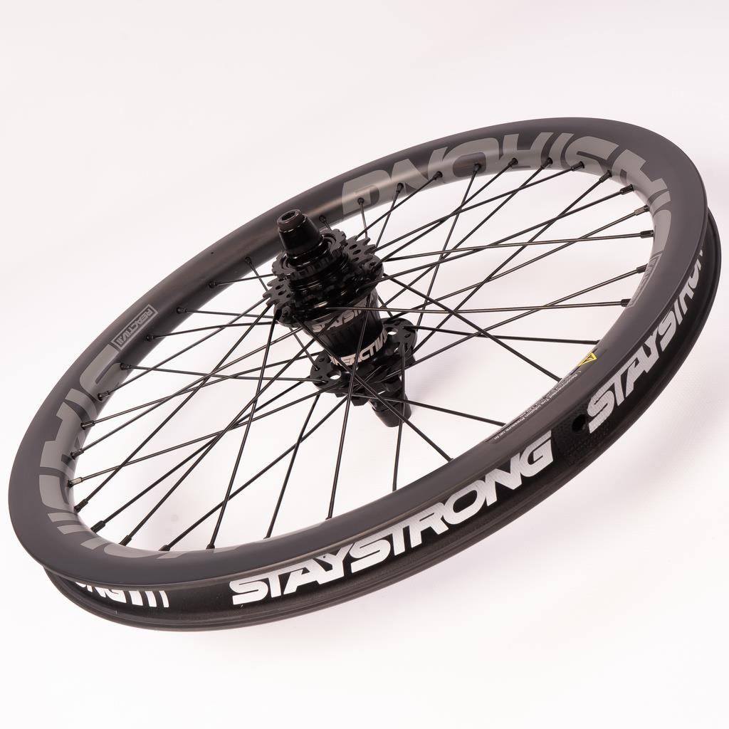 Stay Strong Carbon Reactiv 2 20" Disc Race Wheelset - Carbon/ 1.75"