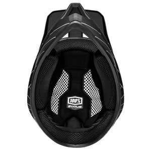 100% Status Race Helmet - Essential Black