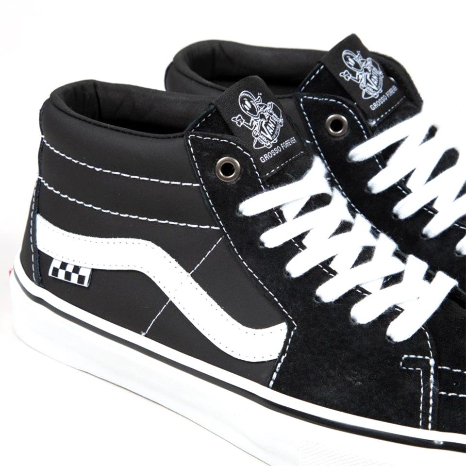 Vans Skate Grosso Mid - Black/White/Emo Leather