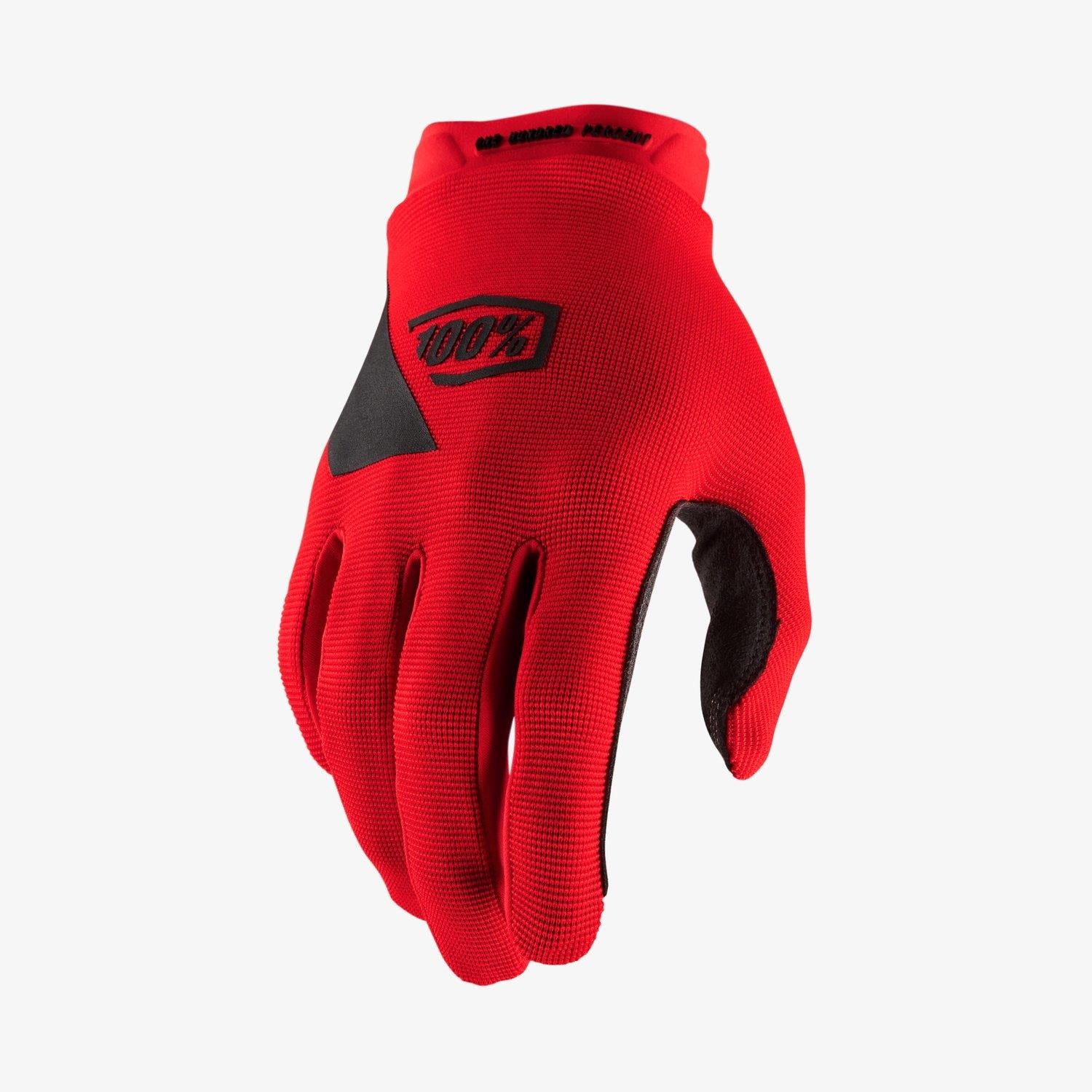 100% Ridecamp Youth Race Gloves - Red