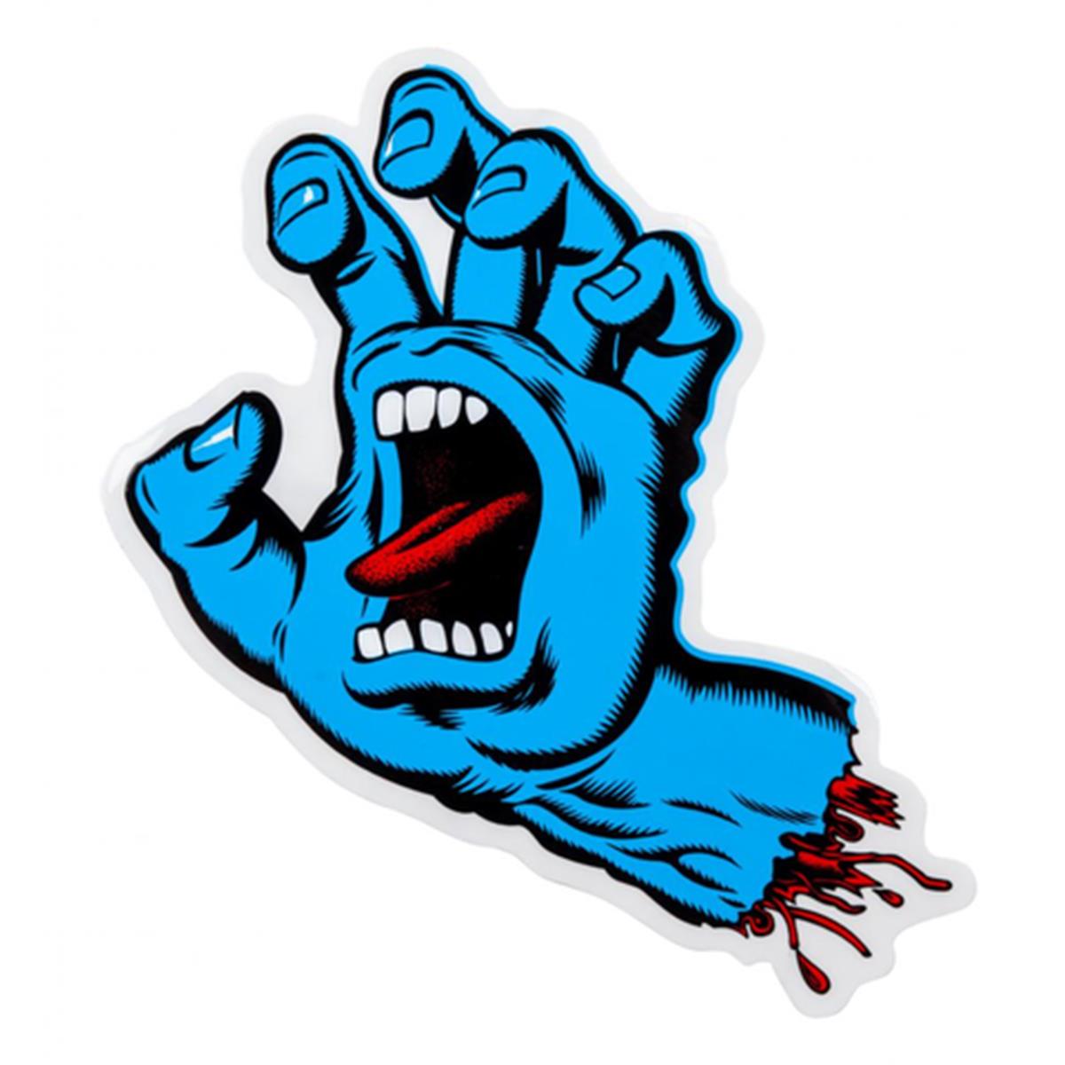 Santa Cruz Screaming Hand Sticker Blue 3" (Single)