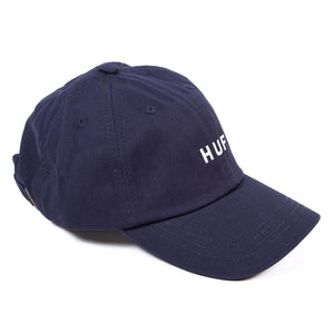 Huf Essentials OG Logo Curved 6 Panel - Navy
