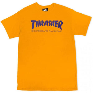 Thrasher Skate Mag T Shirt - Gold/Purple