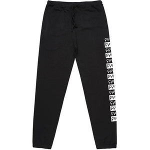 Cult Pattern Sweat Pants -  Black