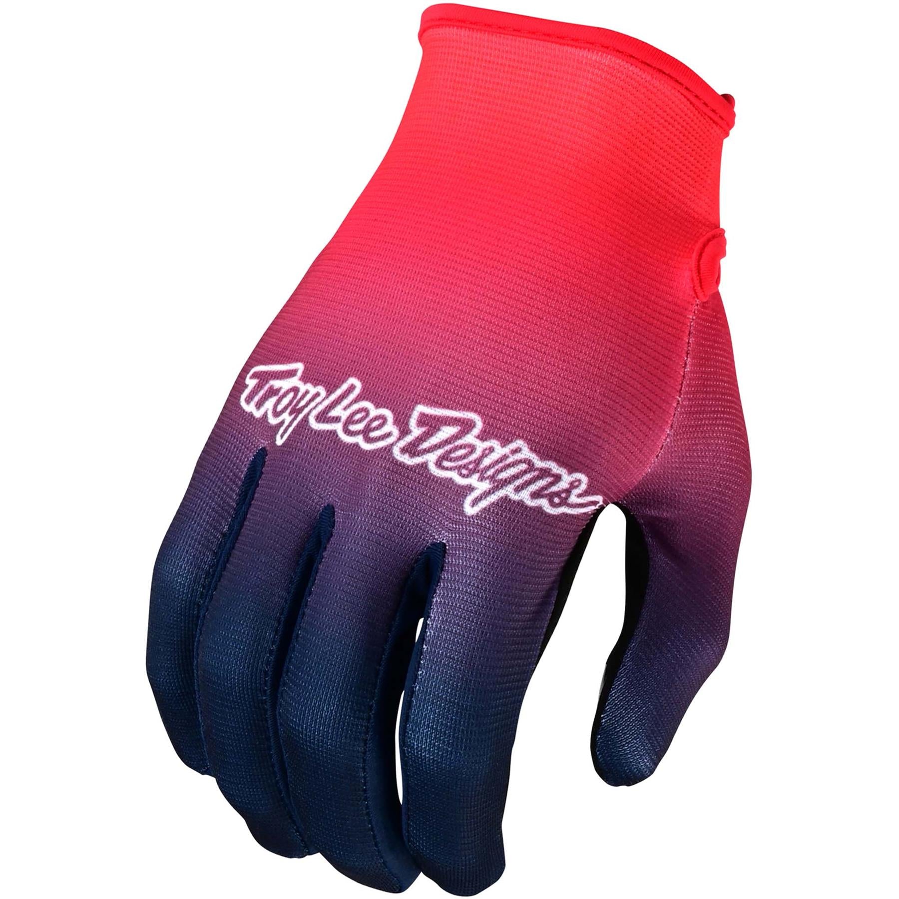 Troy Lee Flowline Race Gloves - Faze Red/Navy