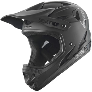 Seven iDP Casco de carrera M1 - Matt Black/Gloss Black