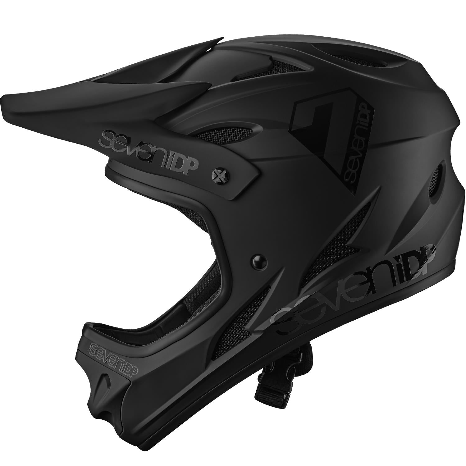 Seven iDP M1 Race Helmet - Matt Black/Gloss Black