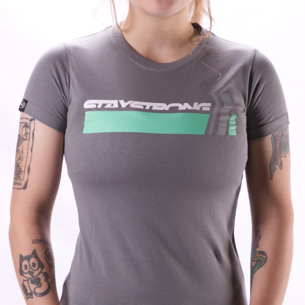 Stay Strong Big Chev Ladies T-Shirt - Black