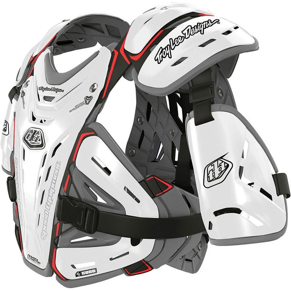 Troy Lee Youth BG5955 Race Chest Protector - White