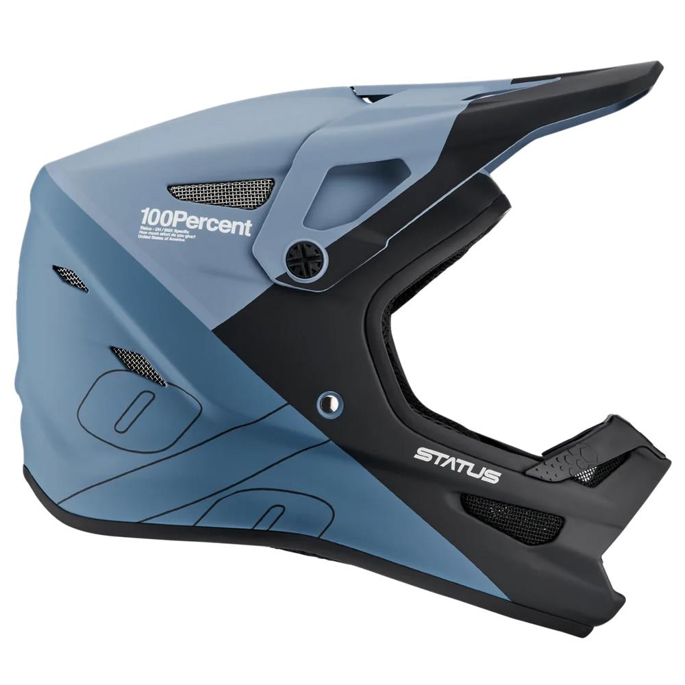 100% Status Race Helmet - Drop/Steel Blue