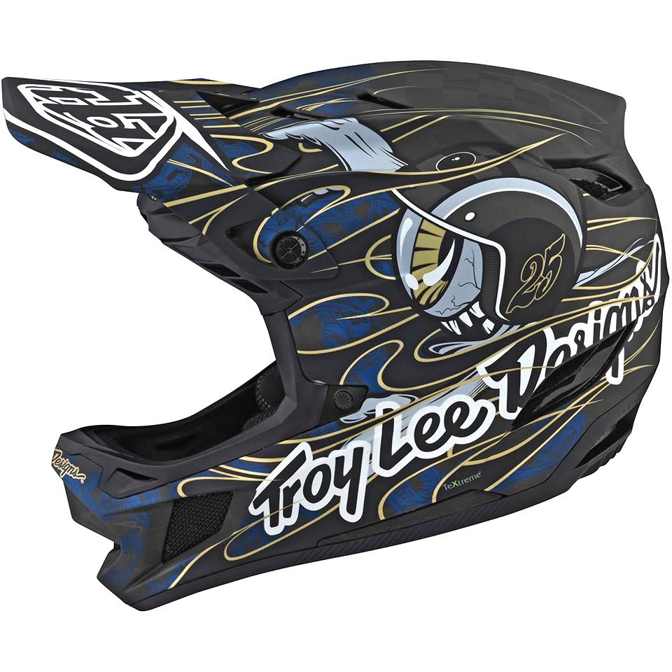 Troy Lee D4 Carbon Race Helm - Blue Eyeball in limitierter Auflage