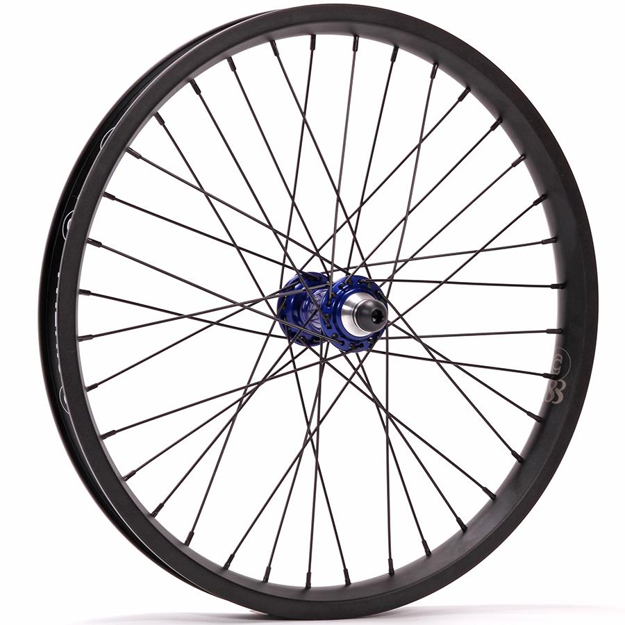 Profile Mini / Cinema 888 / Titanium Spokes Front Custom Wheel