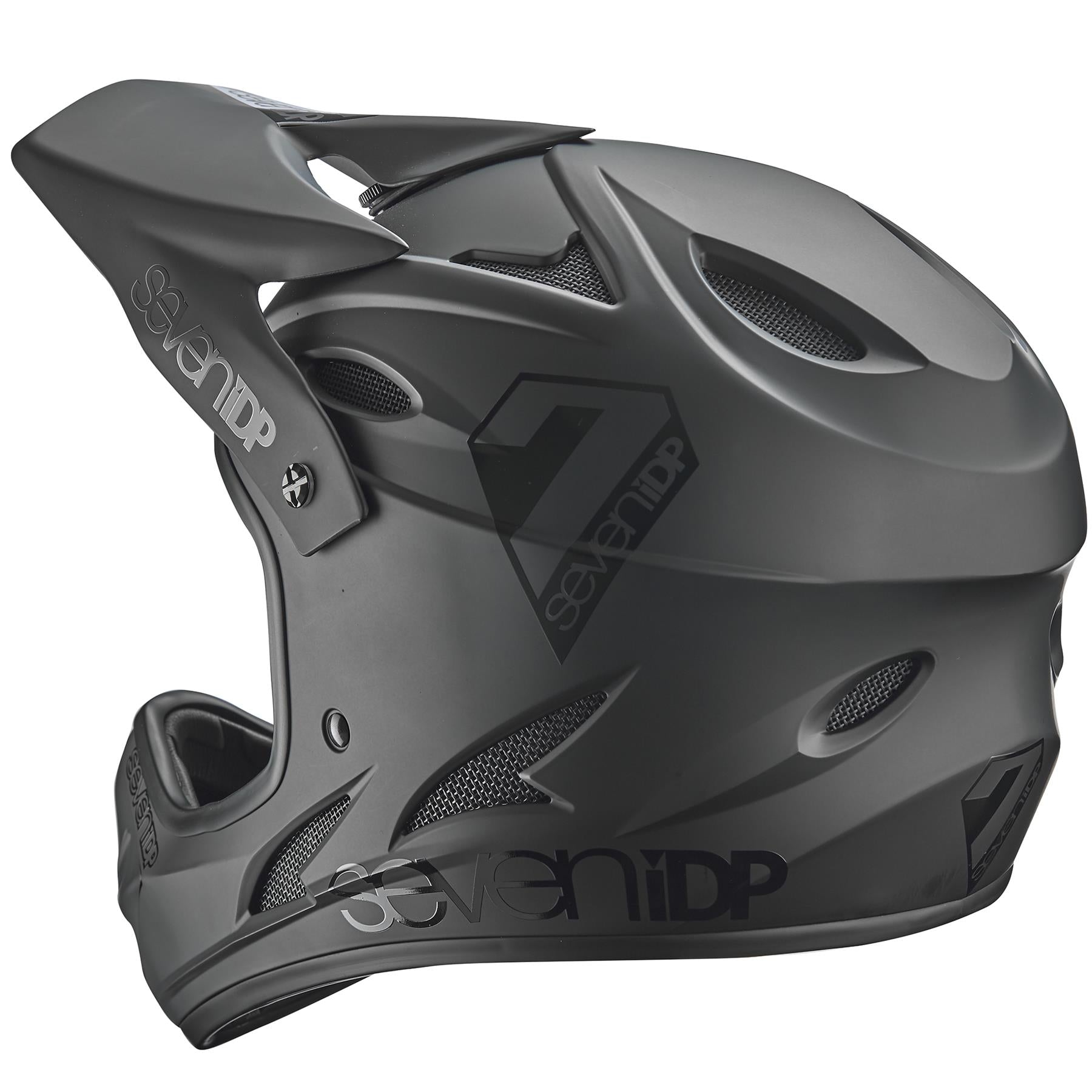 Seven iDP Casco de carrera M1 - Matt Black/Gloss Black