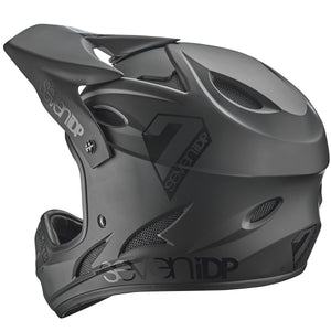 Seven iDP Casco da gara M1 - Matt nero/lucido nero