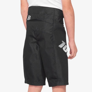 100% R -Core Race Youth Shorts - Negro