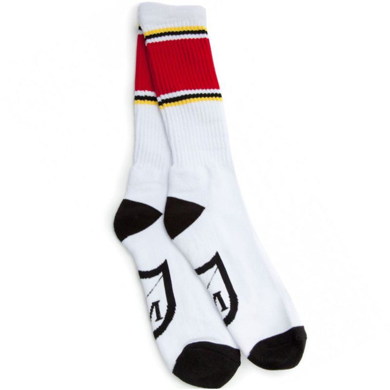 S&M Retrograde Socks White/Red