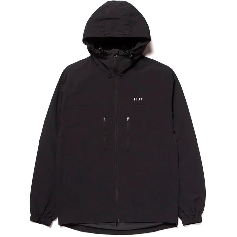 Huf Essentials Zip Standard Shell Jacket - Black