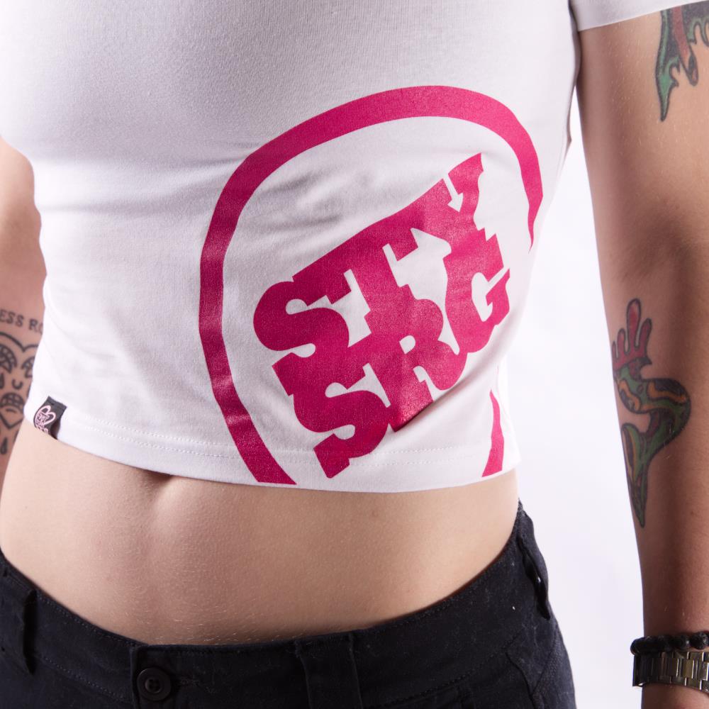 Stay Strong T -shirt da donna icon - bianco