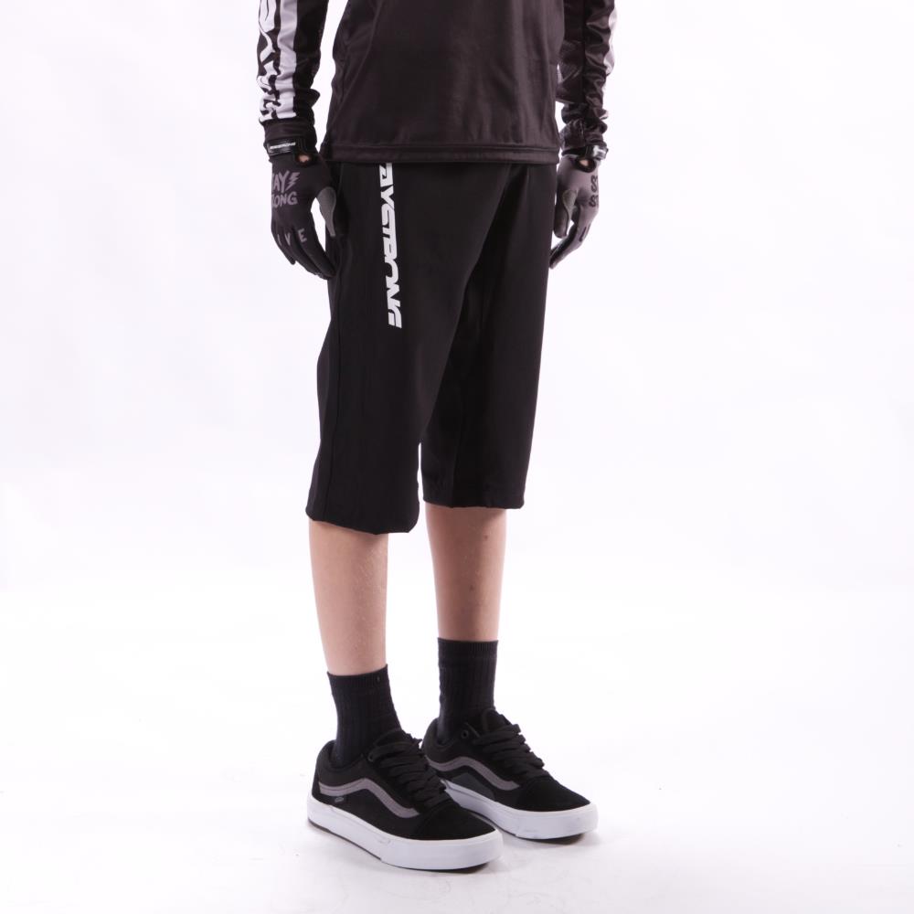 Stay Strong Youth V2 Race Shorts - Black/White