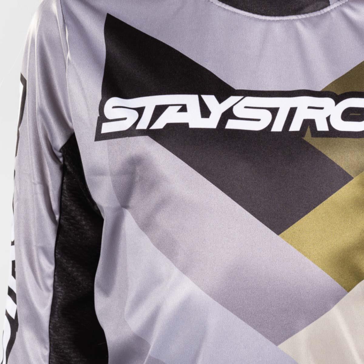 Stay Strong Youth Chevron Race Jersey - Grey
